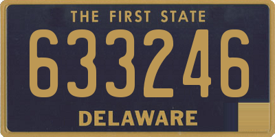 DE license plate 633246