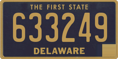 DE license plate 633249