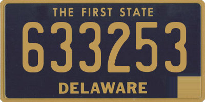 DE license plate 633253