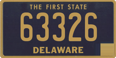 DE license plate 63326