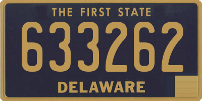 DE license plate 633262