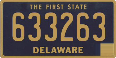 DE license plate 633263