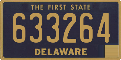 DE license plate 633264