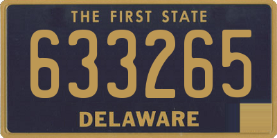 DE license plate 633265