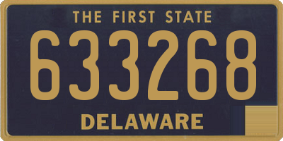 DE license plate 633268