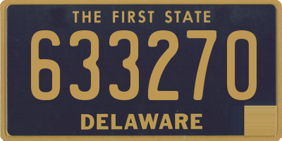 DE license plate 633270