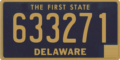 DE license plate 633271