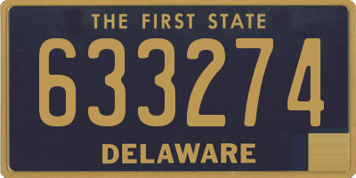 DE license plate 633274
