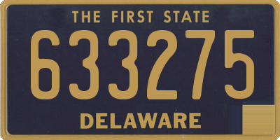 DE license plate 633275