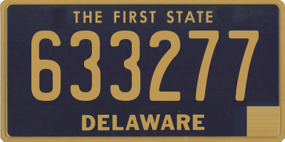 DE license plate 633277