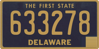 DE license plate 633278