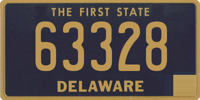 DE license plate 63328