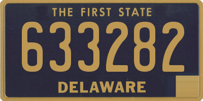 DE license plate 633282