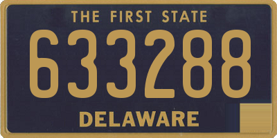DE license plate 633288