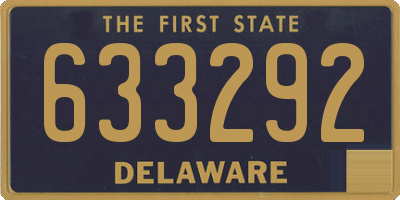 DE license plate 633292