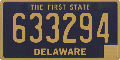 DE license plate 633294