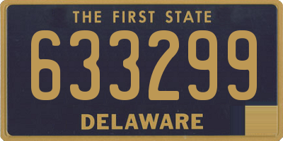 DE license plate 633299