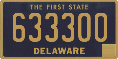 DE license plate 633300