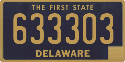 DE license plate 633303
