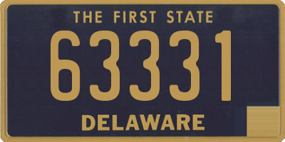 DE license plate 63331