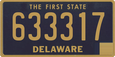 DE license plate 633317