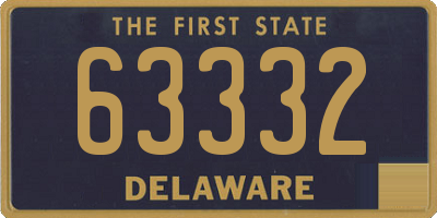 DE license plate 63332