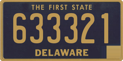DE license plate 633321