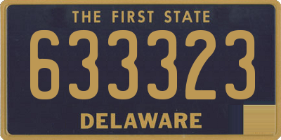 DE license plate 633323