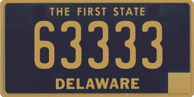 DE license plate 63333