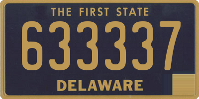 DE license plate 633337