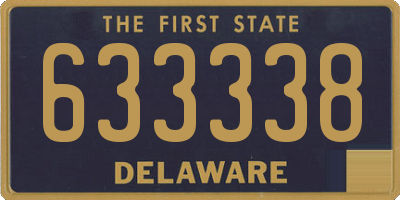 DE license plate 633338