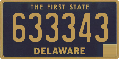 DE license plate 633343