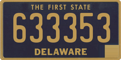 DE license plate 633353