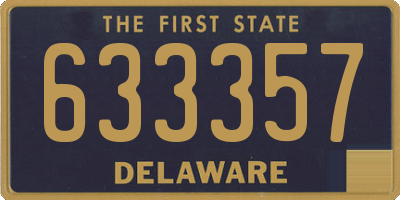 DE license plate 633357