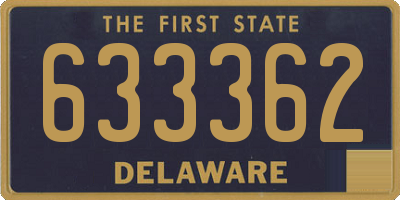 DE license plate 633362