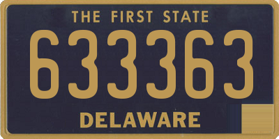 DE license plate 633363
