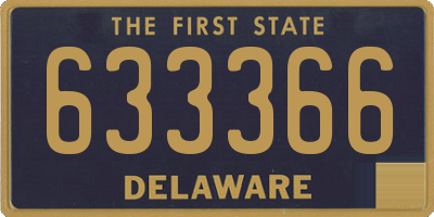 DE license plate 633366