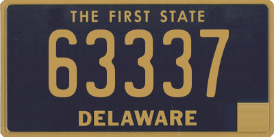DE license plate 63337