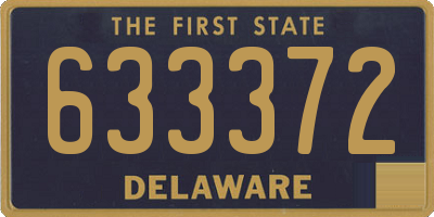 DE license plate 633372