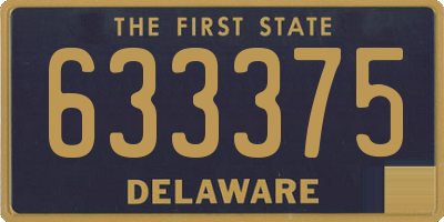 DE license plate 633375