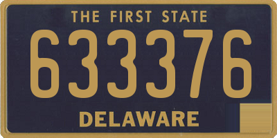 DE license plate 633376