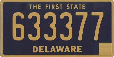 DE license plate 633377