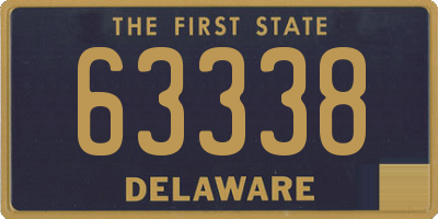 DE license plate 63338