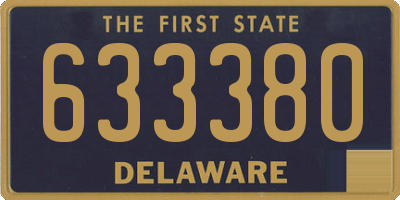 DE license plate 633380