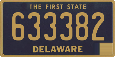 DE license plate 633382