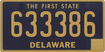 DE license plate 633386