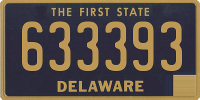 DE license plate 633393
