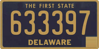 DE license plate 633397