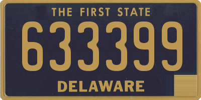 DE license plate 633399