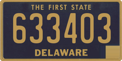 DE license plate 633403